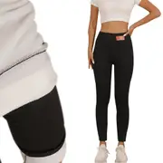 Women Lined Stretchy Thick Leggings Warm Thick Stretchy Soft Tights Thermal High Waist Pants