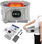 Lupps 3-in-1 Back Belt, Lupps Back Therapy Belt Cordless with 3 Adjustable Levels, 6d Ergonomic Acupressure Heating Massage, Intelligent Temperature Control, for Lumbar Support (1pcs)