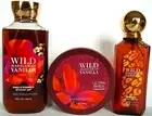 Bath Body Works WILD MADAGASCAR VANILLA, Sheer Perfume, Butter, Shower NEW x 3