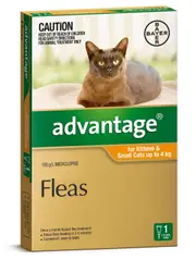 Spot-On Flea Control Treatment for Cats Under 4kg, Single Dose