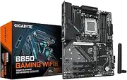 GIGABYTE B850 Gaming WIFI6 Motherboard - AMD Ryzen 9000 Series CPUs, 6+2+2 Phase Digital VRM, up to 8200MHz DDR5 (OC), 1xPCIe 5.0 + 2xPCIe 4.0 M.2, GbE LAN, WiFi 6, USB 3.2 Gen 2