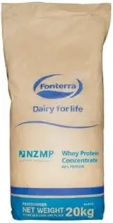 Raw Instant Whey Protein Concentrate Powder 80% (WPC) 20kg