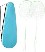 Vaveren 2X Badminton Rackets Racquets,Portable Replacement with Carrying Bag Badminton Set for Player Family Friends Adults Beginners