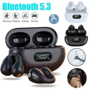 ?Bluetooth 5.3 Wireless Earbud Ear Clip Bone Conduction Headphones Sport Headset