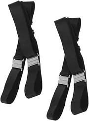 [Generic] 4pcs Belts High Elasticity for Women Adjustable Belts Polyester Garters Stylish and Comfortable Sock Garters Black