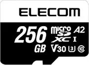 Elecom UHS-I U3 V30 MF-MS256GU13A2R MicroSDXC Card 256GB with Data Recovery Service Supports Video Speed Class
