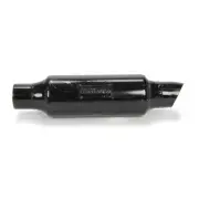 Schoenfeld MS132022, One Black Steel Muffler Mini Sprint 2In Inlet 2-1/4 Outlet