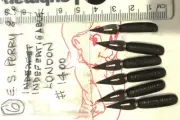VINTAGE 6 x PERRY & CO, #1400 INDEFEATIABLE DIP PEN NIBS-LETTER+DRAW+LIST DETAIL