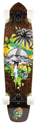 SECTOR 9 Stranded Strand 8.75" Complete Cruiser Longboard Skateboard SECTOR NINE
