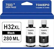 TOAIEPO 32XL Refill Ink Bottles Replacement for Smart Tank 5101 5102 6001 7001 7002 7301 7602 Plus 651 551 Ink Tank Printer