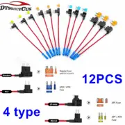 4 Types 12V Add-a-Circuit Adapter and Fuse Kit Mirco2/Standard/Mini/Low profile