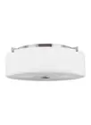 Generation Lighting Sunset Drive 3-Light Ceiling Light in Brushed Steel