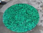 Malachite Round Coffee Table Tops, Console Bar Table, Kitchen Slab Desk Decors