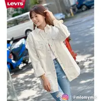 在飛比找momo購物網優惠-【LEVIS 官方旗艦】女款 XL版牛仔襯衫外套 / 簡約海