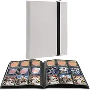 Trading Card Binder Holder Folder, Card sleeves Compatible with YuGiOh MTG Cards- Put up to 540 Cards(white)