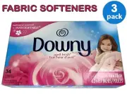 Downy APRIL FRESH Scented Fabric Softener Dryer laundry Sheets 102 Sheets 3Boxes