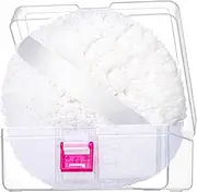 Gootaimi 6" Body Powder Puff, Powder Puff for Body Powder and Container, Fluffy Soft Large Powder Puff for Dusting White