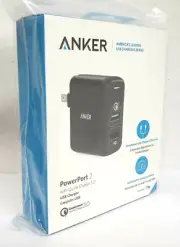 Anker - PowerPort AC Power Adapter w/ QC 3.0 - Black