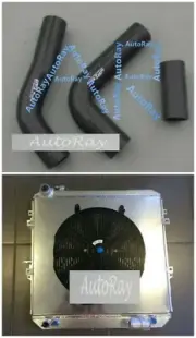 3 Core Aluminum Radiator + Hoses + Shroud + Fan for HILUX LN106 LN111 2.8 Diesel (for: Toyota)