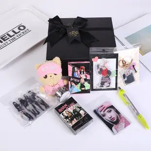 Kpop BLACKPINK 禮盒套裝 BORN PINK 新專輯小卡 Lomo Card Pen Keychains