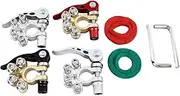 Copper Battery Terminal Connector Kit Disconnect Car Cable Washer Wrench Suitable for Cars, Motorcycles, Boats