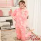 【Kilei】女生睡衣 保暖水貂絨 睡衣套裝 可愛兔兔二件式保暖水貂絨長袖睡衣組XA3845-01(嬌柔粉)全尺碼