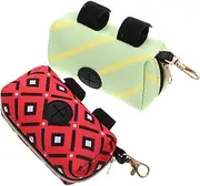 Abaodam Portable Poop Bag Dispenser Waste Bag Holder for Dogs Easy to Carry Organizer
