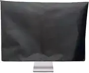 Computer Monitor Dust Cover Anti-Static Dustproof Protective Cover for LCD/LED/HD Panel Case Computer Sleeve Compatible with PC, Desktop and TV (24inch,Black)