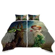Eve and the Tree of Knowledge Woman and Snake Coverlet