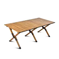 在飛比找PChome24h購物優惠-輕量木紋蛋捲桌 折疊桌120cm