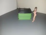 1:24 Scale Garbage Dumpster for Garage work Shop Gas Station For 1/25 DIORAMAS