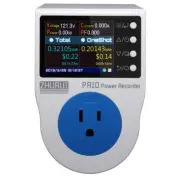 PR10-E US15A Power Meter Plug/Home Power metering Socket/watt Meter/2.4 inch ...