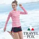 旅狐TRAVEL FOX 大女衝浪裝三件式泳衣C18705