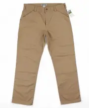 Duluth Trading Co Flex Fire Hose HD Relaxed Fit Work Pants Men’s 38 X 34 Tan New