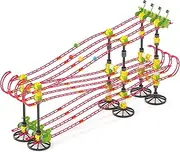 Quercetti - Marble League - The Official Jelle's Marble Runs Racing Set, 228 Pieces, 12 Meters of Track, 4 Teams, Ages 6+