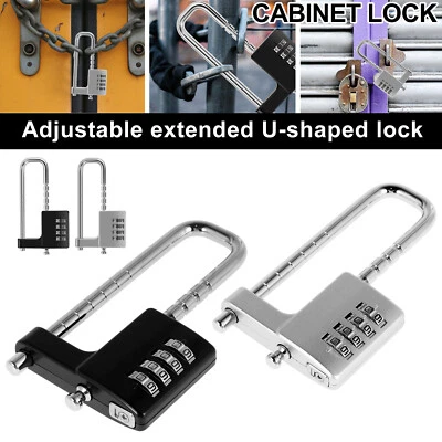 Gym Locker Lock 4 Digit Combination Padlock Heavy Duty Long Shackle guxfQ
