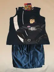Carlton Blues AFL Boys Navy Mascot Printed Cotton Satin Pyjama Set Size 6 New