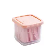 3pcs Kitchen Plastic Storage Box Fresh-Keeping Box Refrigerator Fruit Vegetable Drain Crisper Kitchen Food Container storage box