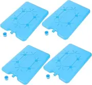Hoement Insulated Lunch Box Ice Packs 4pcs Reusable Freezer Blocks for Cooler Breast Milk Storage Outdoor Use