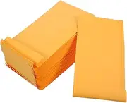 TOGEVAL 25pcs Mailer Sealable Stackable Extra Large Mailing Self Seal Padded Cellophane Packing Envelopes for Shipping Craft Paper Express Bag Line Mailers Yellow Kraft Paper