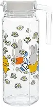Cozy Company 8644012MG Miffy Glass Pot Juice Jug Miffy Garden 4.3 fl oz (1,100 cc) W 4.9 x D 3.5 x H 9.6 inches (125 x 88 x 245 mm)