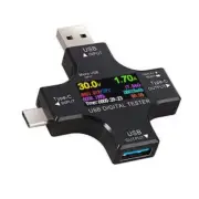 USB C Voltages Current Meter with Color Screen ABS for Detailed Power