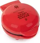 One Nostalgia My Mini Heart Waffle Maker Red Color Brand New in Sealed Box