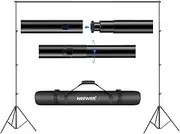 Neewer Background Stand Support System 2.6M x 3M/8.5ft x 10ft Kit with Carrying Case for Muslins Backdrops,Paper and Canvas