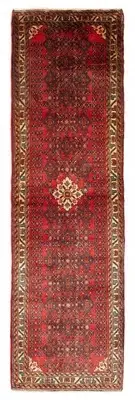 Vintage Hand-knotted Runner Rug 2'8" x 8'11" Traditional Wool Carpet