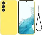 Compatible with Samsung Galaxy S23 Plus, Slim Fit Fashion Silicone Shockproof Back Case Cover Phone Case for Samsung Galaxy S23 Plus-Yellow