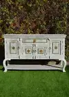 Sandblasted French Country Shabby Chic Sideboard Cabinet Shelf Hall Table