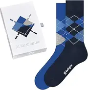 [Burlington] Basic Gift Box Men's Soft Combed Cotton Socks