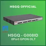 HSGQ GPON OLT G008ID 8PORT SFP 插槽 2*1G SFP 上連桿插槽非 SFP