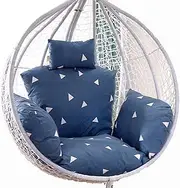 Egg Chair Cushion Only, Outdoor Thicken Swing Chair Seat Cushion, Large Garden Hammock Chair Cushion Cover, Washable Cover Hanging Egg Chair Cushion Replacement Mat PadsTriang